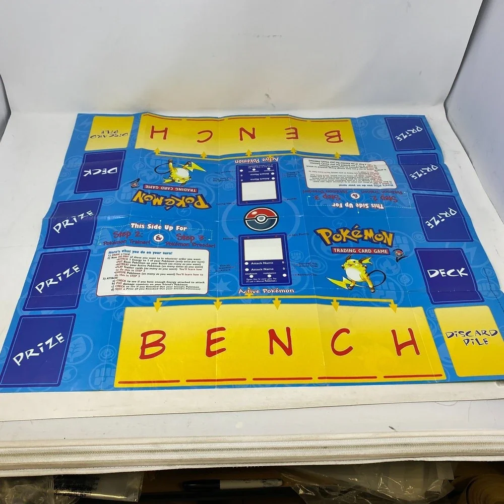 Pokemon Starter Rules Rulebook Version 1‎ Pamphlet TCG Starter WotC Playmat